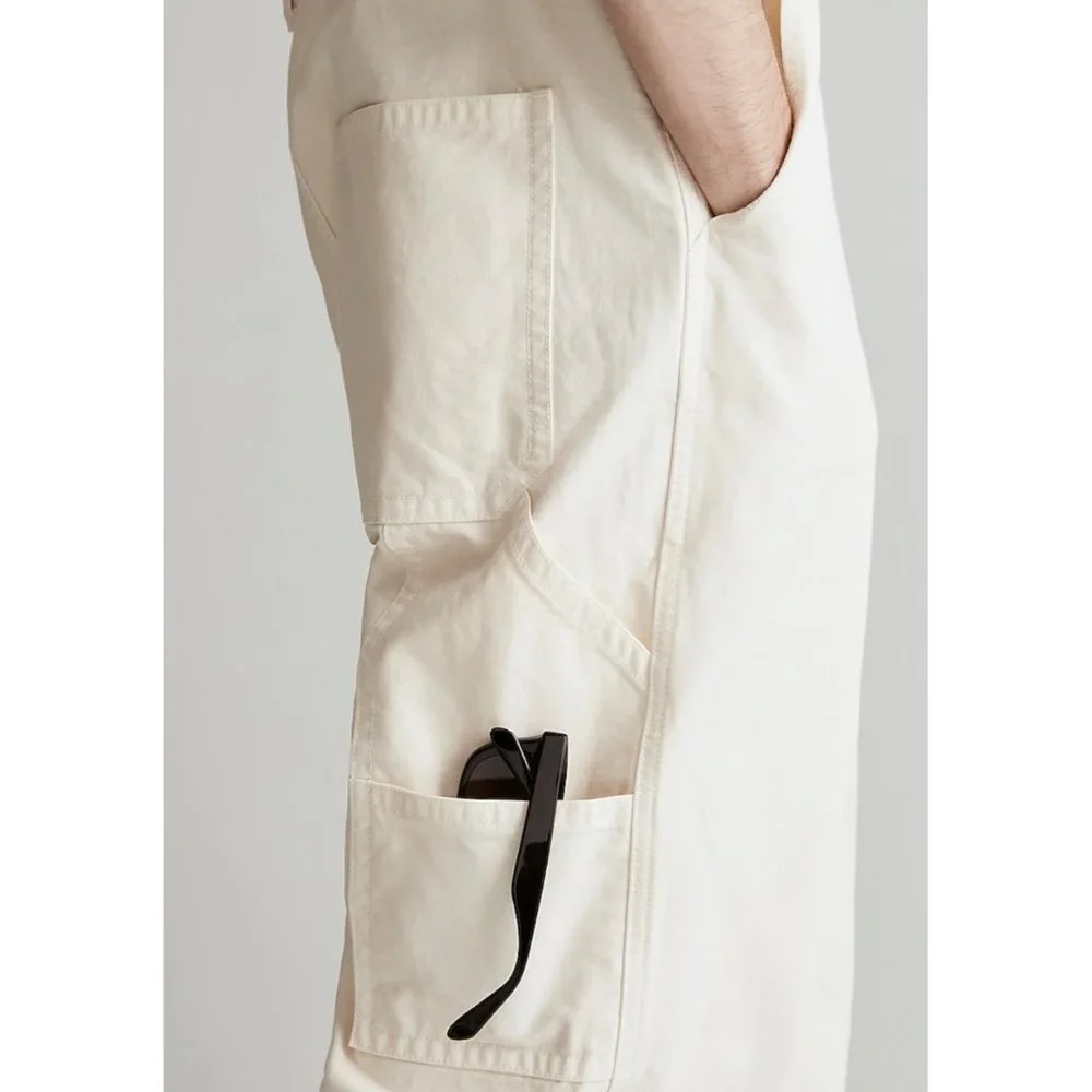 NWT Madewell Mens Garment Dyed Canvas Overalls Medium - Picture 4 of 16